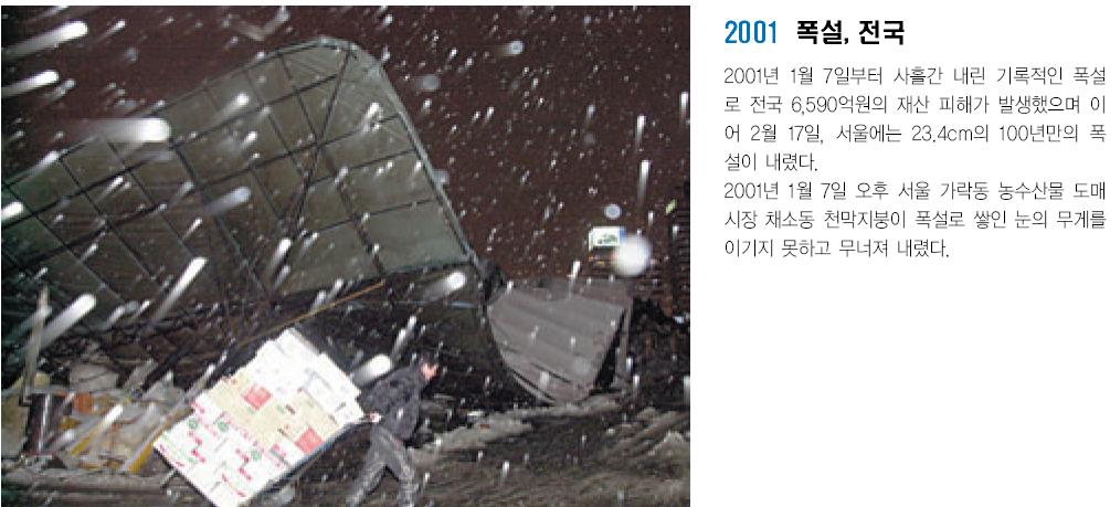 2001년 전국 폭설